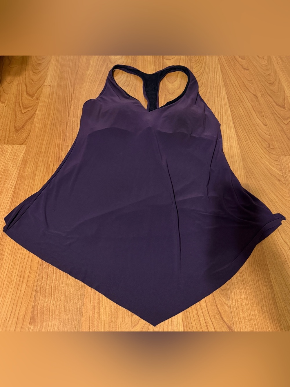 Magic Suit Racer Back Swim Top Dark Purple Size 12